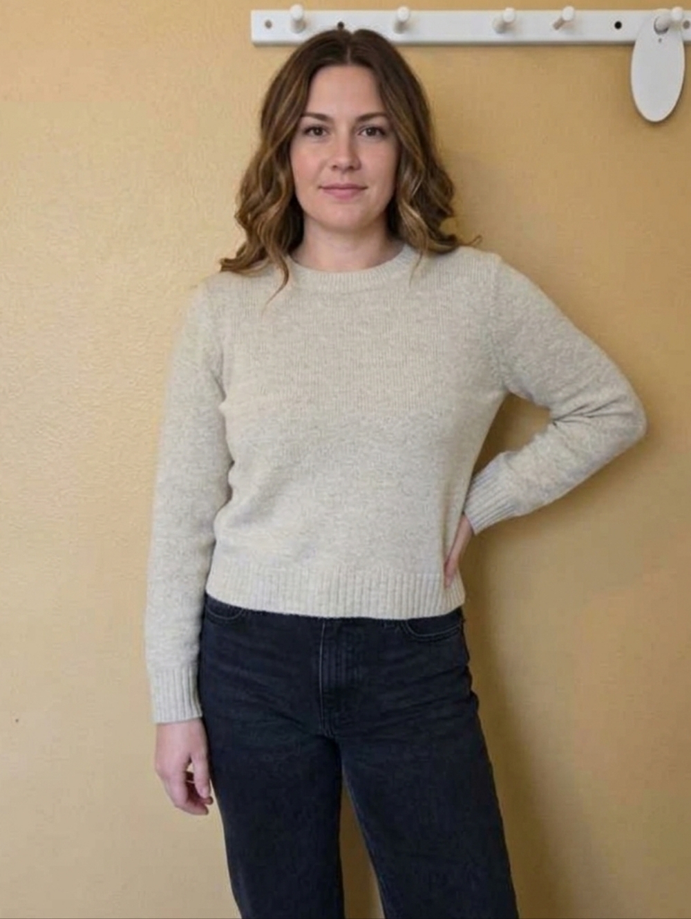 Cream Crewneck Sweater